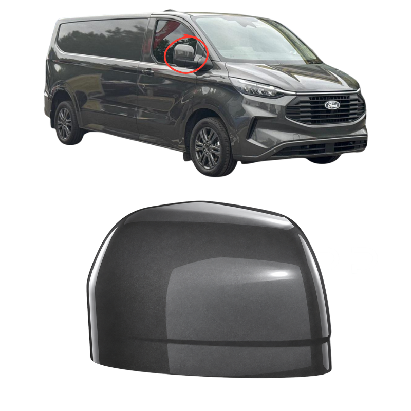 Ford Transit Custom 2023- Door Wing Mirror Cover Painted Magnetic Grey