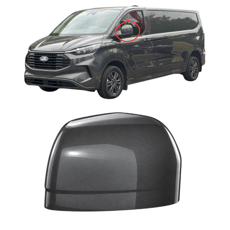 Ford Transit Custom 2023- Door Wing Mirror Cover Painted Magnetic Grey
