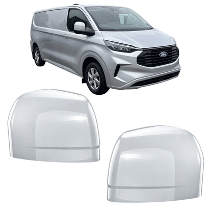 Ford Transit Custom 2023- Door Wing Mirror Cover Painted Moondust Silver