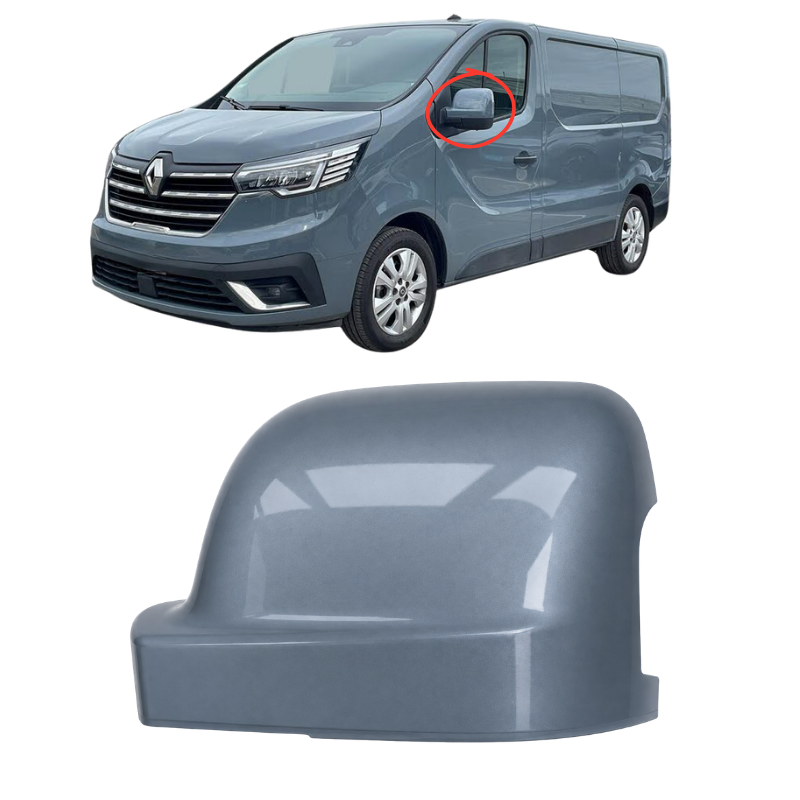 Renault Trafic 2021- Door Wing Mirror Cover Painted Urban Grey
