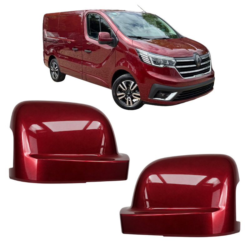 Renault Trafic 2021- Door Wing Mirror Cover Painted Carmin Red