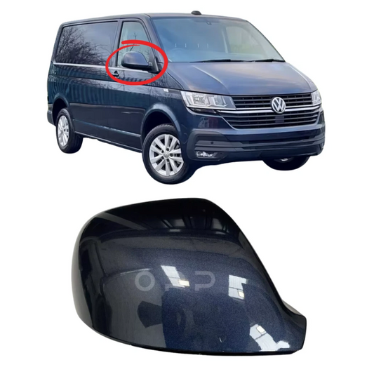 VW T6 T6.1 Transporter 2016-2024 Door Wing Mirror Cover Painted Starlight Blue LT5U