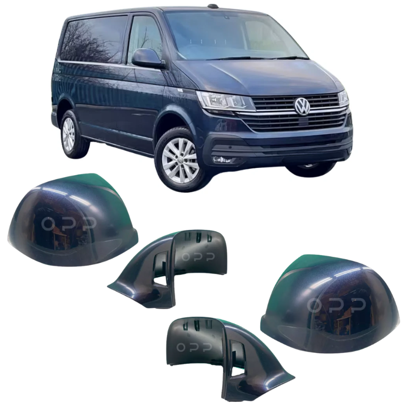 VW T6 T6.1 Transporter 2016-2024 Door Wing Mirror Cover Painted Starlight Blue LT5U