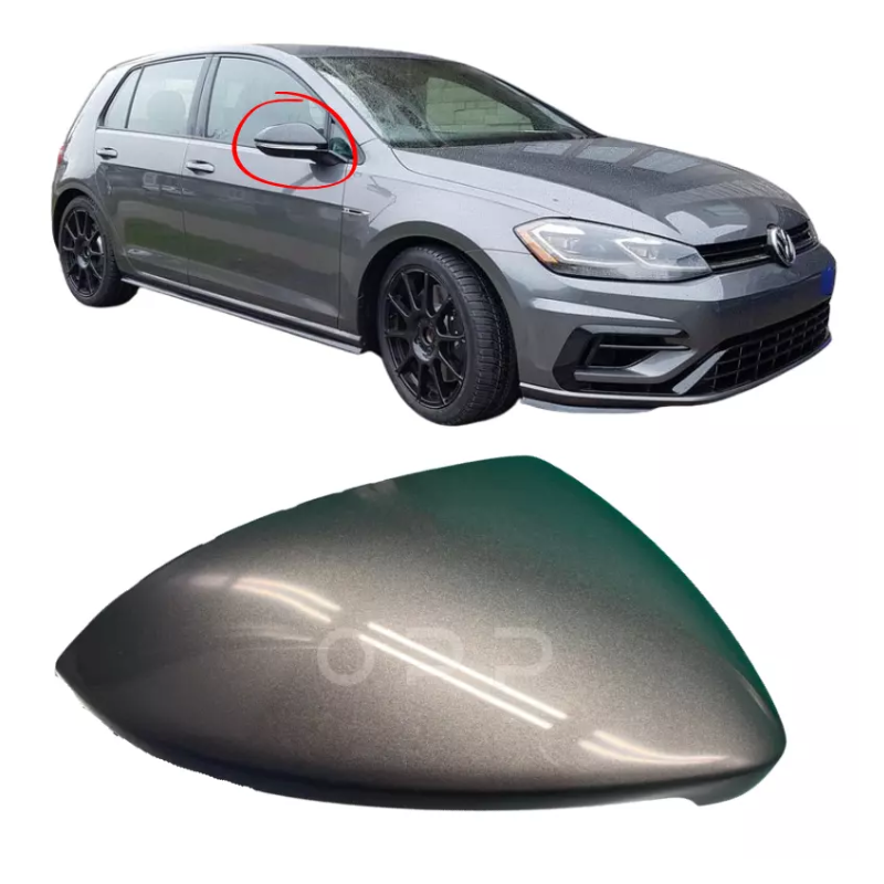 VW Golf MK7 2013-2020 Door Wing Mirror Cover Painted Indium Grey LR7H