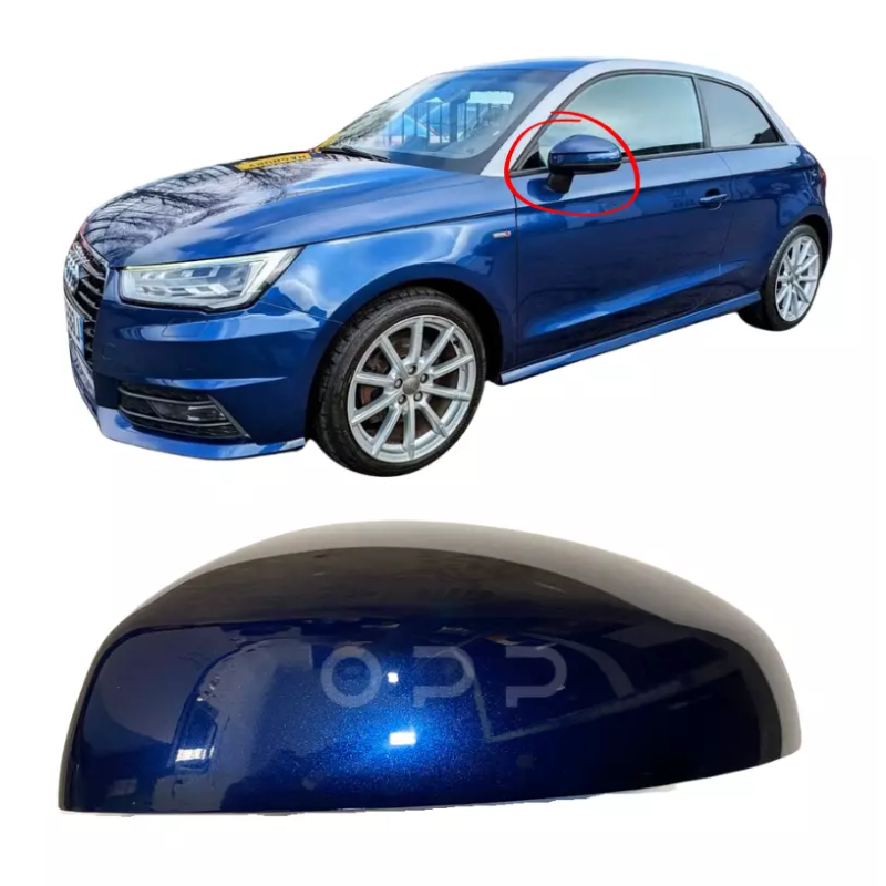 Audi A1 2014-2018 Door Wing Mirror Cover Painted Scuba Blue