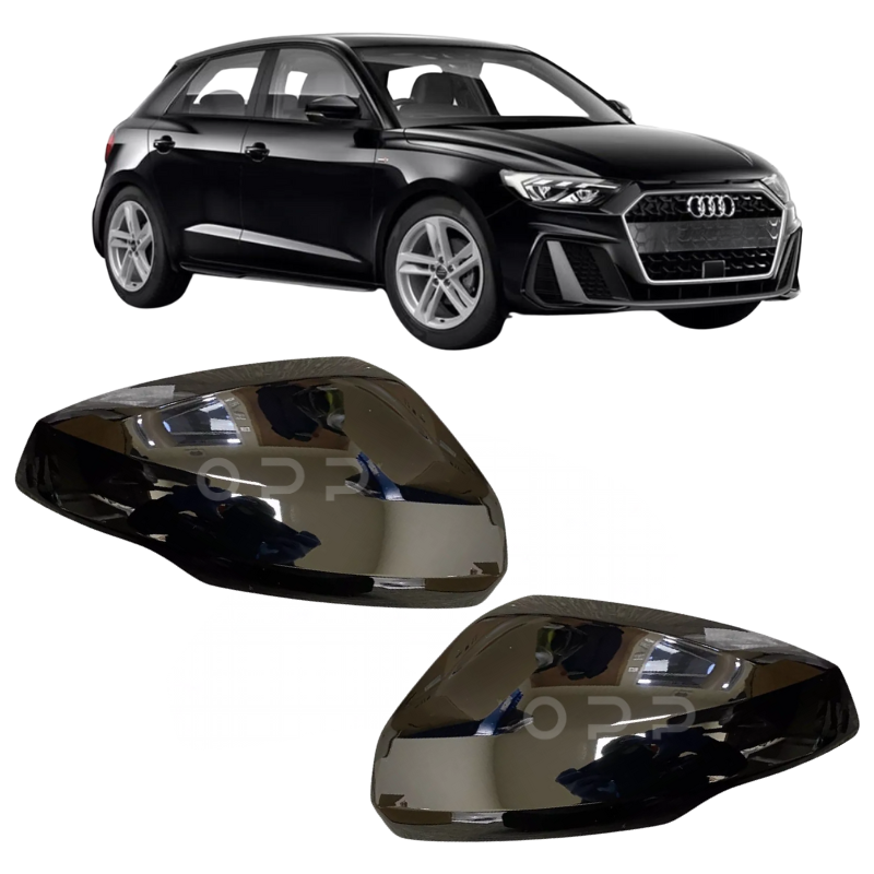 Audi A1 2018- Door Wing Mirror Cover Painted Black