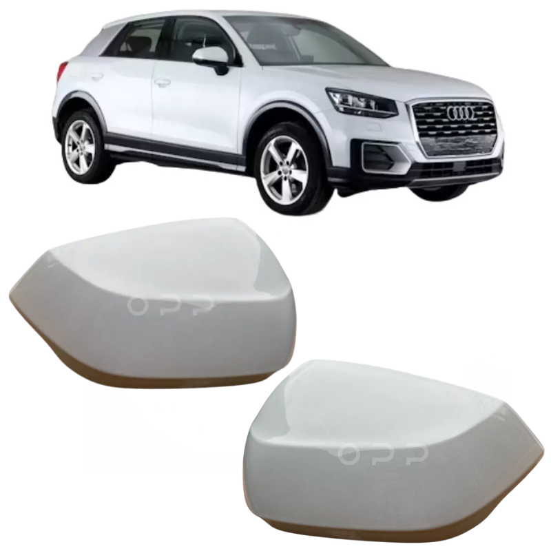 Audi Q3 2017-2024 Door Wing Mirror Cover Painted Nevada White LS9R