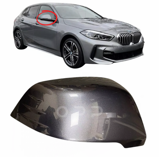 BMW 1 Series F40 2019- Door Wing Mirror Cover Painted Mineral Grey B39