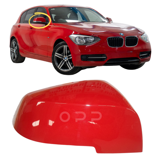 BMW 1 Series F20 F21 2010-2019 Door Wing Mirror Cover Painted Crimson Red A61