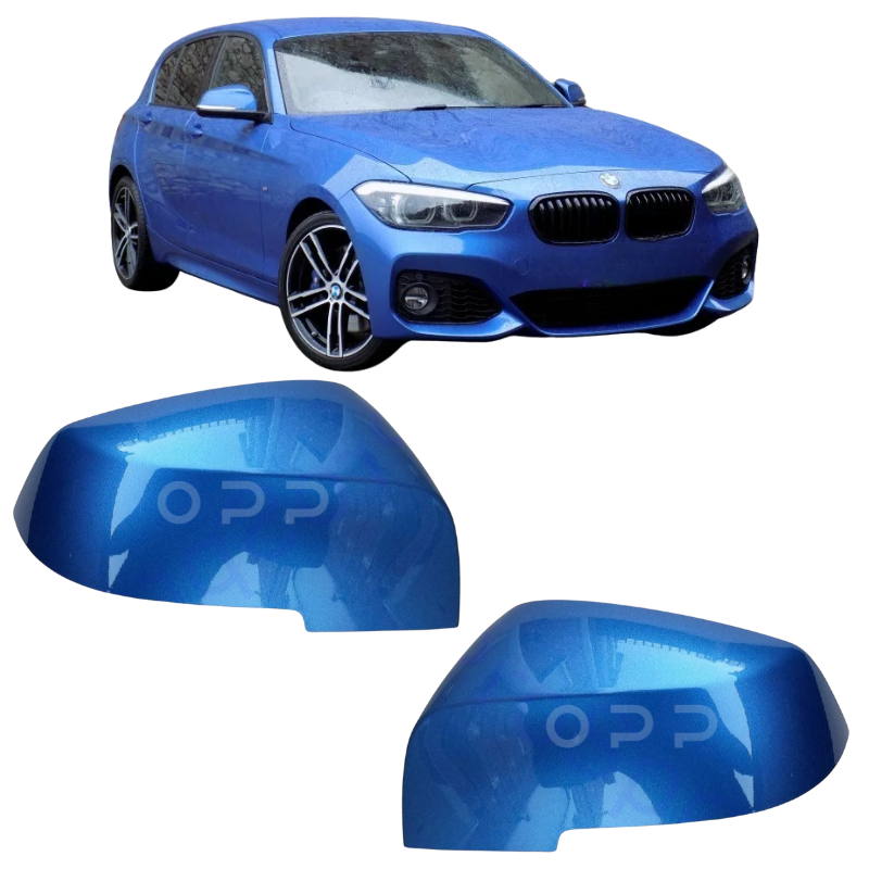 BMW 1 Series F20 F21 2010-2019 Door Wing Mirror Cover Painted Estoril Blue B45