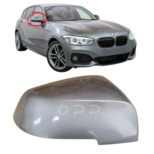 BMW 1 Series F20 F21 2010-2019 Door Wing Mirror Cover Painted Ferric Grey B55
