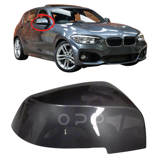 BMW 1 Series F20 F21 2010-2019 Door Wing Mirror Cover Painted Mineral Grey B39