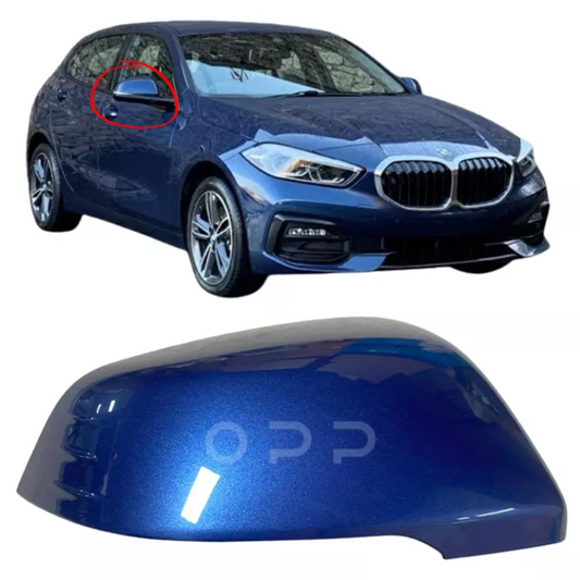 BMW 1 Series F40 2019- Door Wing Mirror Cover Painted Phytonic Blue C1M
