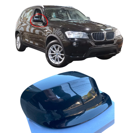 BMW X3 F25 2010-2014 Door Wing Mirror Cover Painted Sapphire Black 475