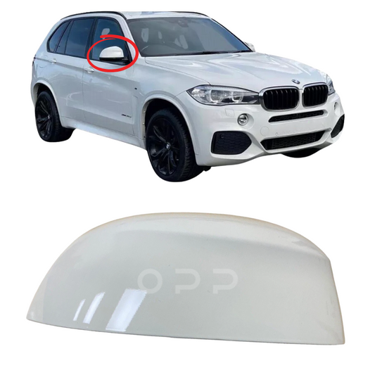 BMW X5 F15 2013-2019 Door Wing Mirror Cover Painted White