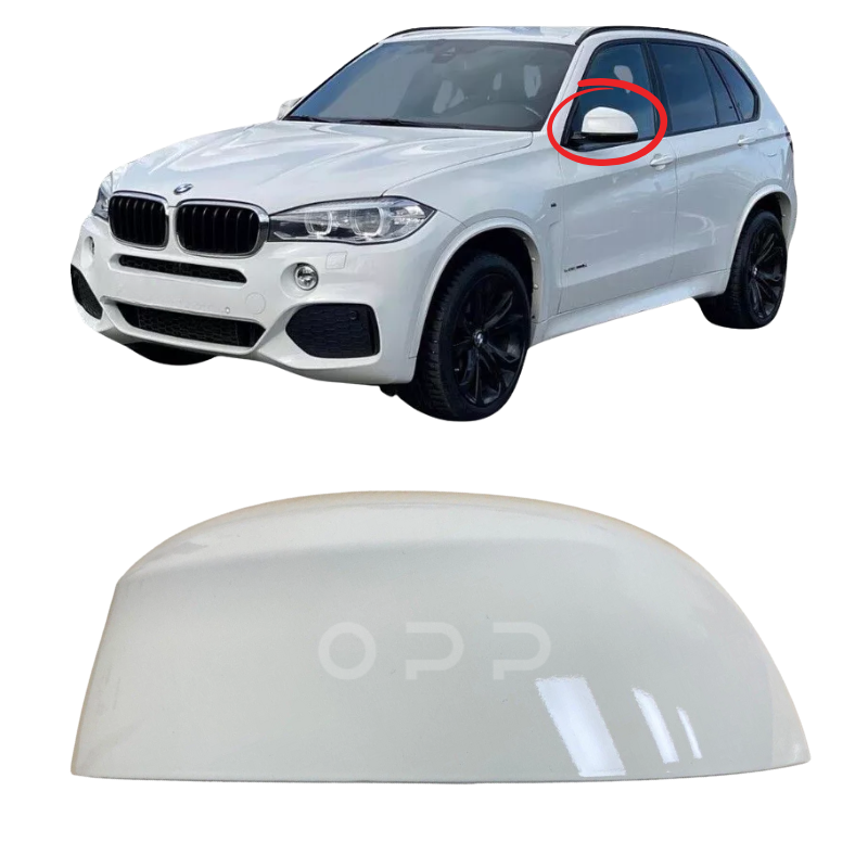 BMW X5 F15 2013-2019 Door Wing Mirror Cover Painted White