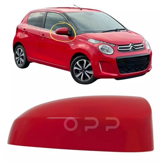 Citroen C1 2014-2022 Door Wing Mirror Cover Painted Red