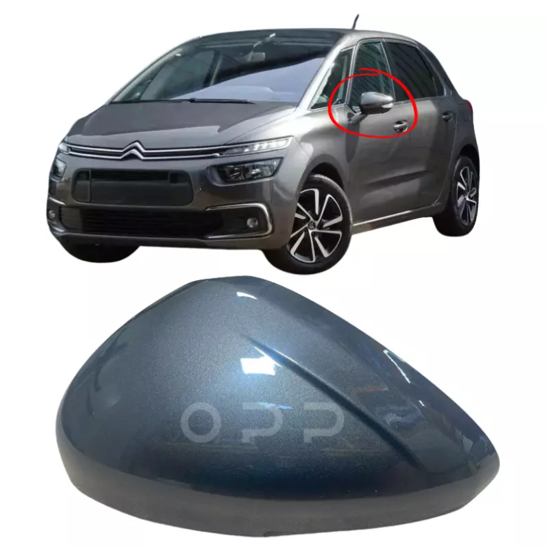 Citroen C4 Picasso 2013-2018 Door Wing Mirror Cover Painted Grey Platinum