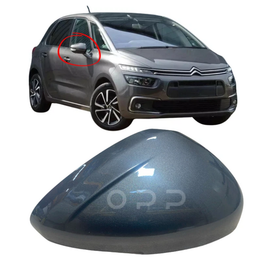 Citroen C4 Picasso 2013-2018 Door Wing Mirror Cover Painted Grey Platinum