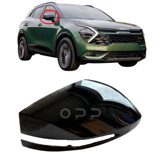 Kia Sportage 2023- Door Wing Mirror Cover Painted Gloss Black