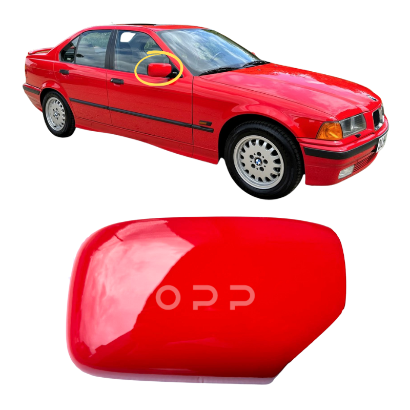 BMW 3 Series E36 1992-2001 Door Wing Mirror Cover Painted Hellrot Red 314