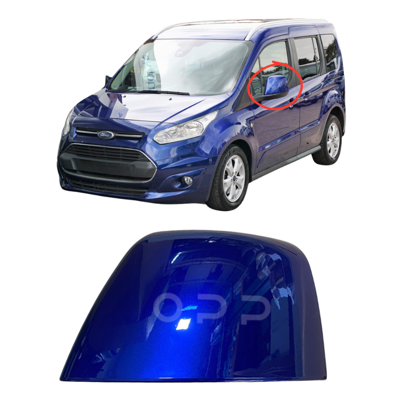 Ford Grand Tourneo Connect 2013-2018 Door Wing Mirror Cover Painted Deep Impact Blue