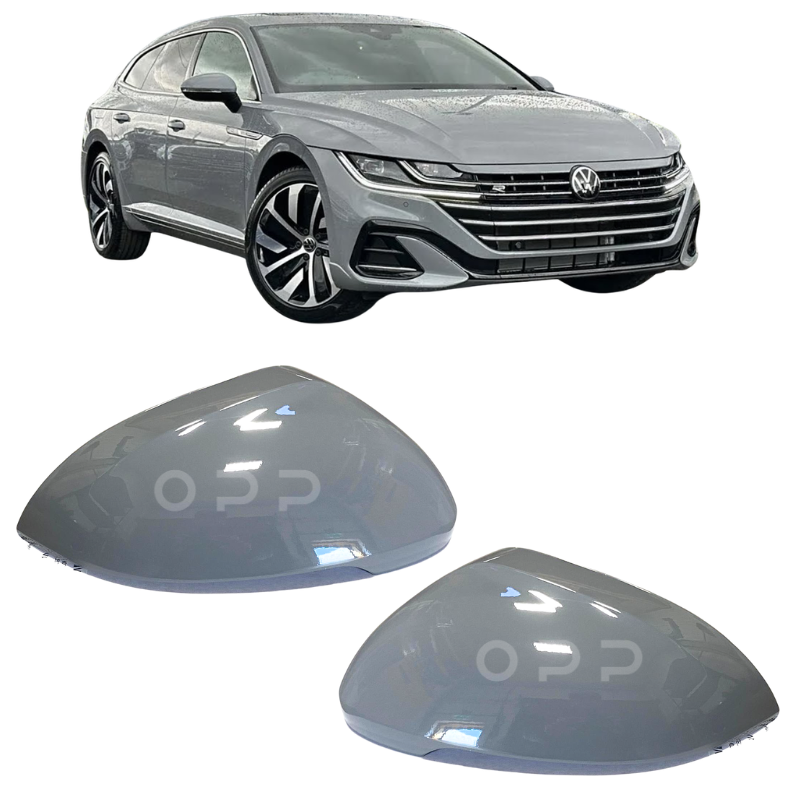 VW Arteon 2017-2022 Door Wing Mirror Cover Painted Moonstone Grey LA7C