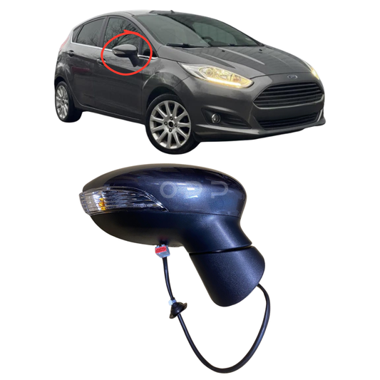 Ford Fiesta MK7 2013-2017 Wing Mirror Painted Magnetic Grey Electric