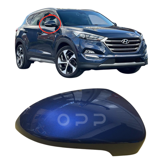 Hyundai Tucson 2015-2021 Door Wing Mirror Cover Painted Stargazing Blue