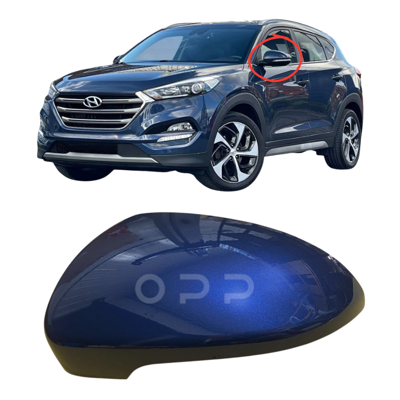 Hyundai Tucson 2015-2021 Door Wing Mirror Cover Painted Stargazing Blue