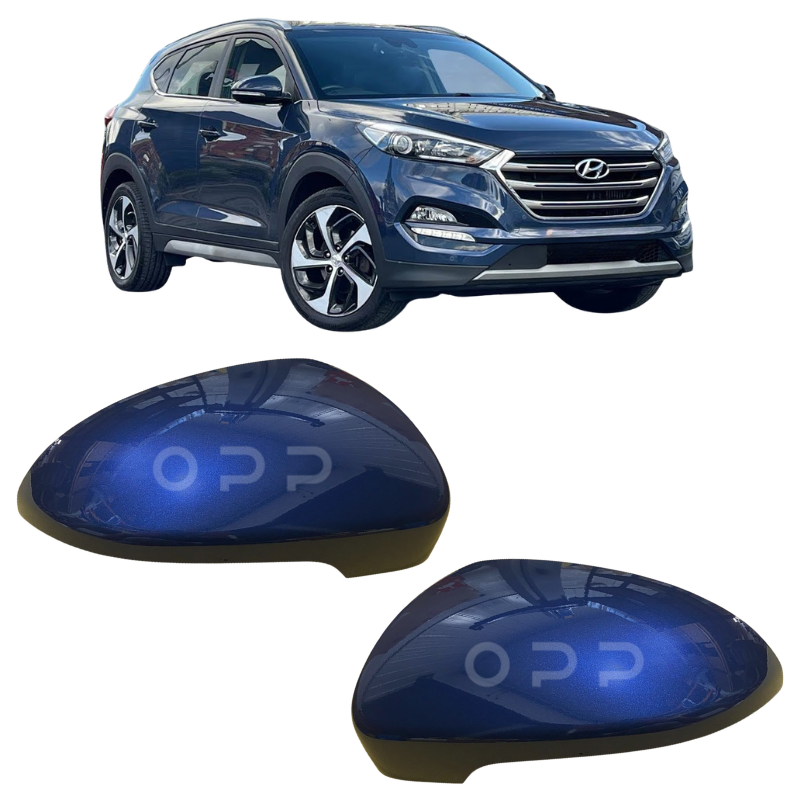 Hyundai Tucson 2015-2021 Door Wing Mirror Cover Painted Stargazing Blue