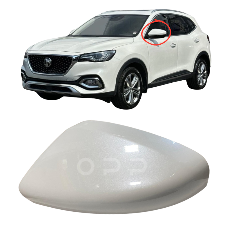 MG HS 2019-2023 Door Wing Mirror Cover Painted Pearl White 5WSD