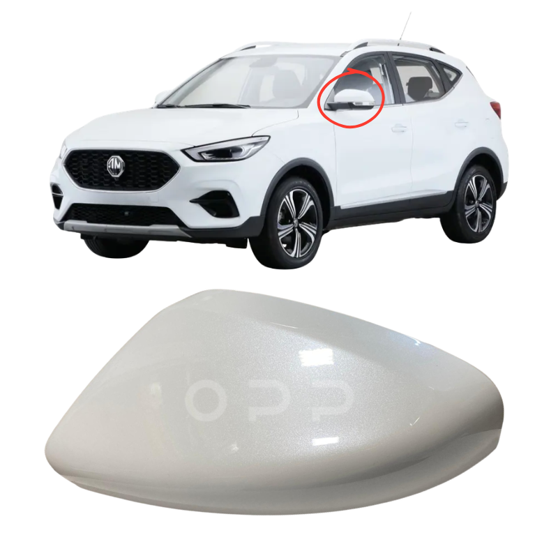 MG ZS 2017-2024 Door Wing Mirror Cover Painted Pearl White 5WSD