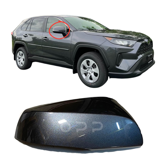 Toyota RAV4 2018-2023 Door Wing Mirror Cover Painted Metallic Grey