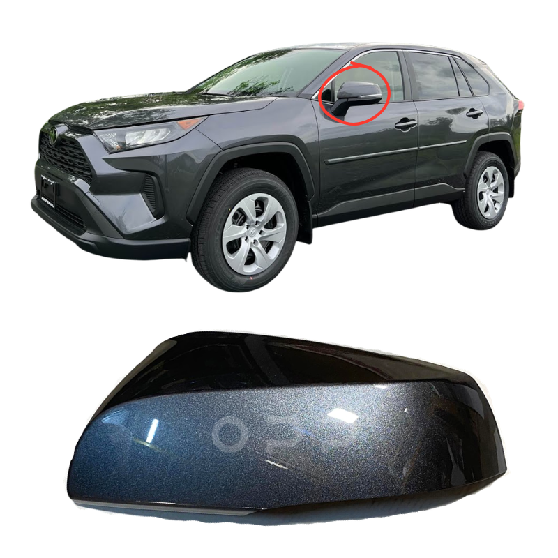 Toyota RAV4 2018-2023 Door Wing Mirror Cover Painted Metallic Grey