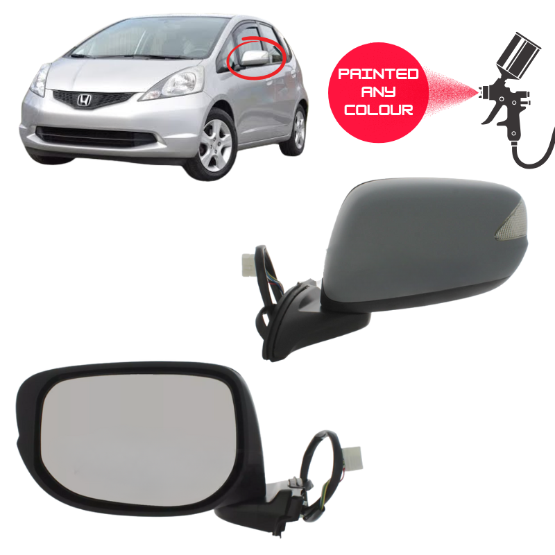 Honda Jazz 2008-2016 Door Wing Mirror Complete Painted Electric