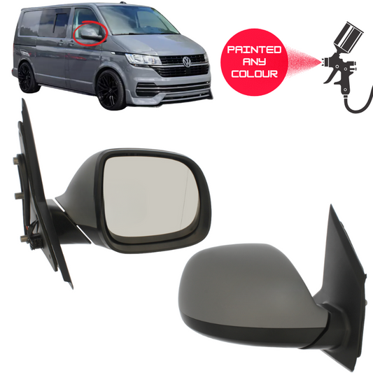 VW Transporter T6 T6.1 2015-2025 Wing Mirror Complete Painted Power Fold