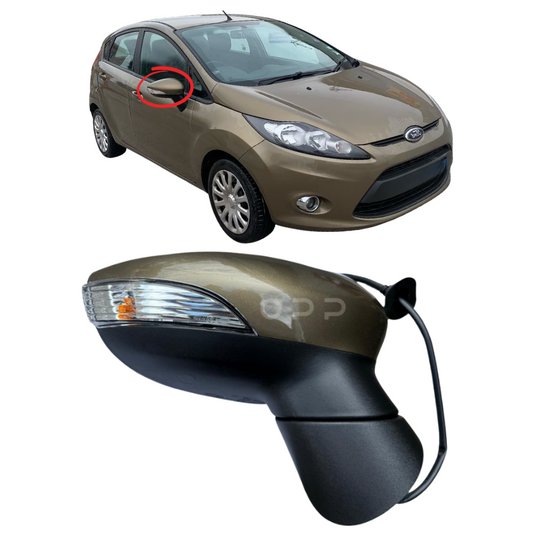 Ford Fiesta MK7 2008-2012 Door Wing Mirror Complete Painted Fashionista Brown