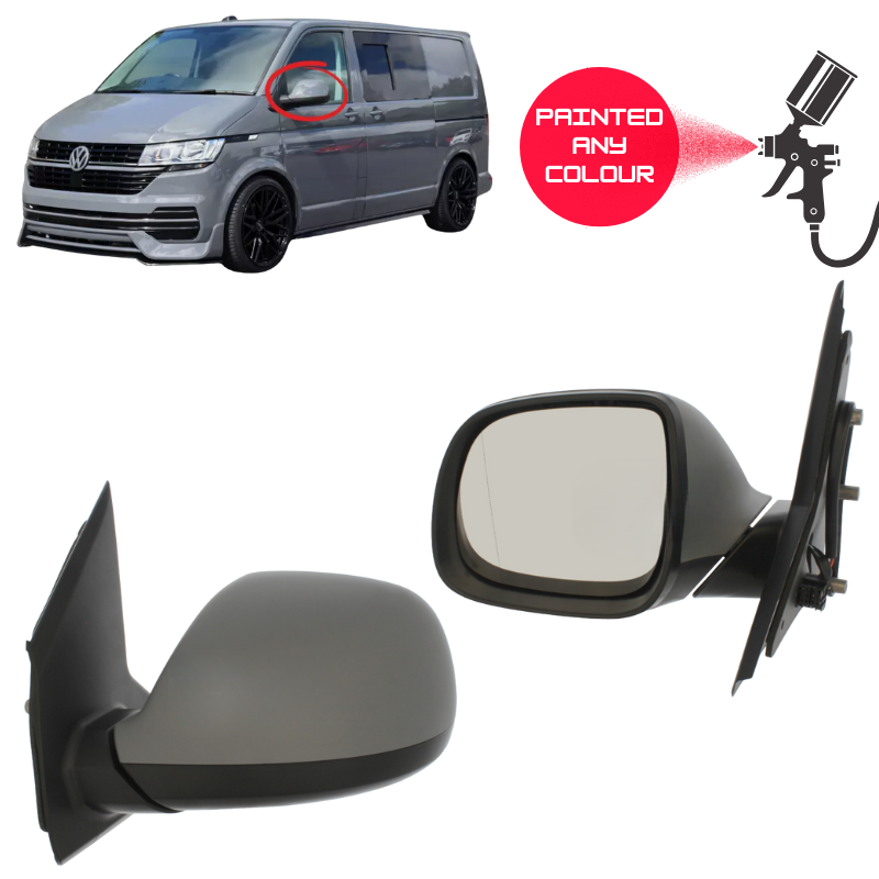 VW Transporter T6 T6.1 2015-2025 Wing Mirror Complete Painted Power Fold