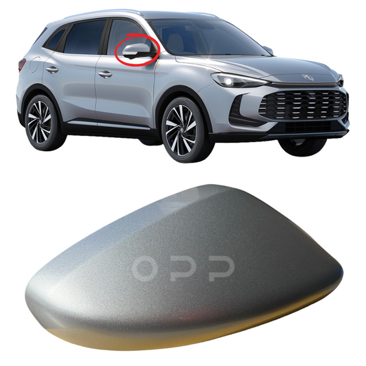 MG ZS 2017-2025 Door Wing Mirror Cover Painted Medal Silver SSA