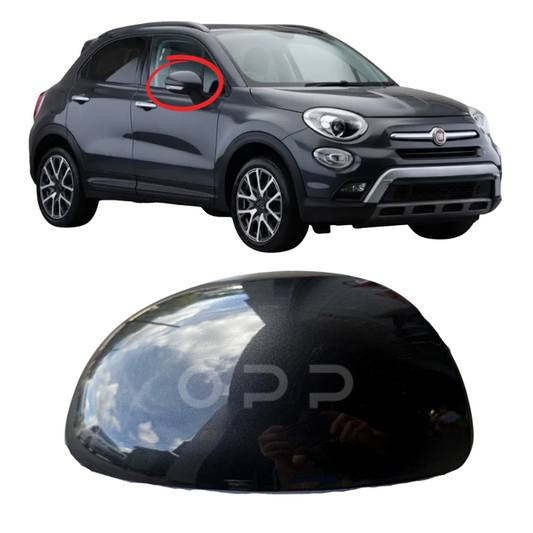 Fiat 500X 2015-2021 Door Wing Mirror Cover Painted Metallic Grey