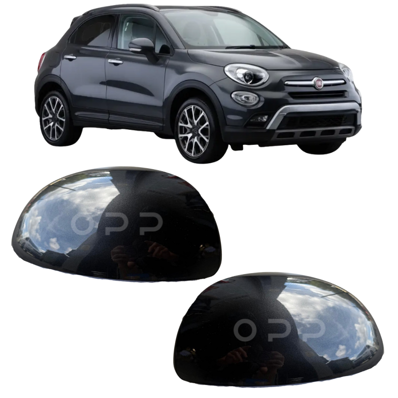 Fiat 500X 2015-2021 Door Wing Mirror Cover Painted Metallic Grey