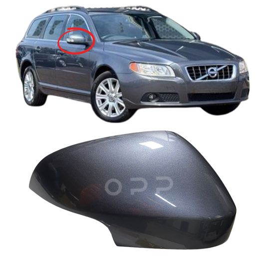 Volvo V70 Estate 2007-2010 Door Wing Mirror Cover Painted Saville Grey
