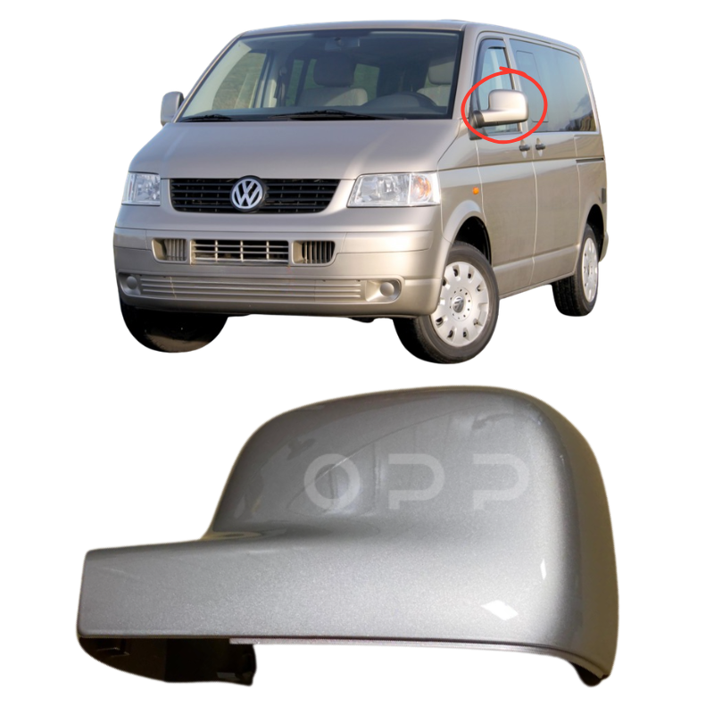 VW T5 Transporter Caravelle 2003-2010 Door Wing Mirror Cover Painted Wheat Beige LD1W