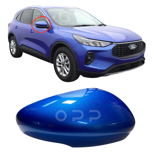 Ford Kuga 2019- Door Wing Mirror Cover Painted Desert Island Blue