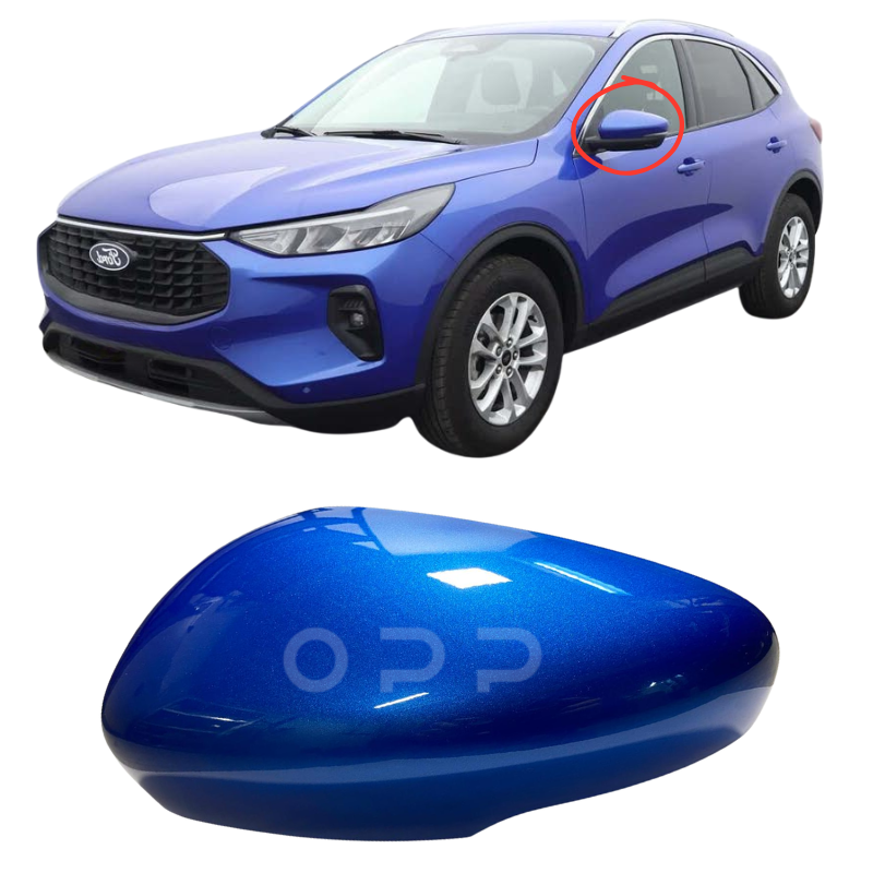 Ford Kuga 2019- Door Wing Mirror Cover Painted Desert Island Blue