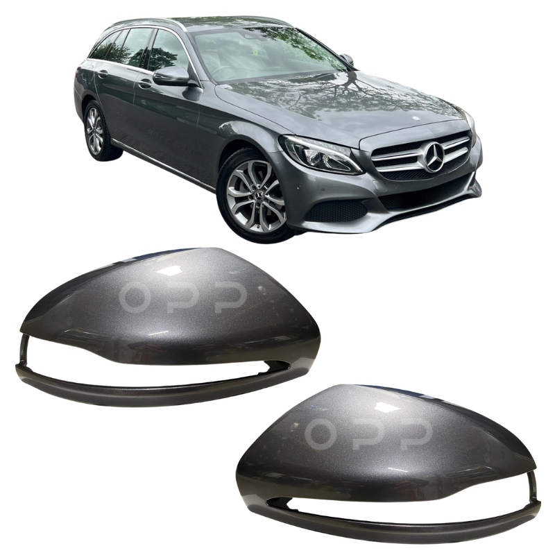 Mercedes Benz C Class 2015-2021 Door Wing Mirror Cover Painted Mountain Grey 787