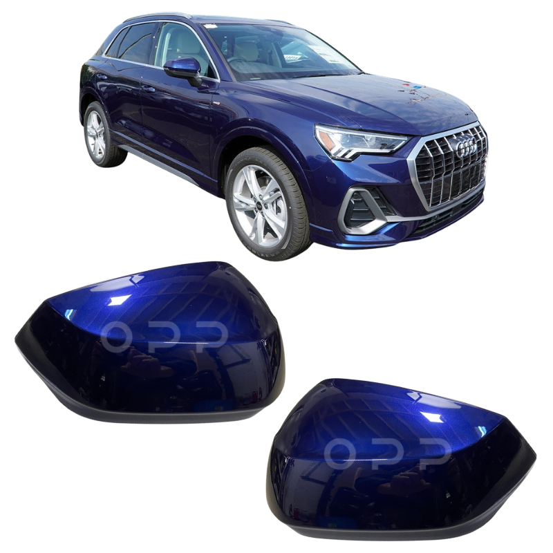 Audi Q2 Q3 2017-2024 Door Wing Mirror Cover Painted Navarra Blue LX5H