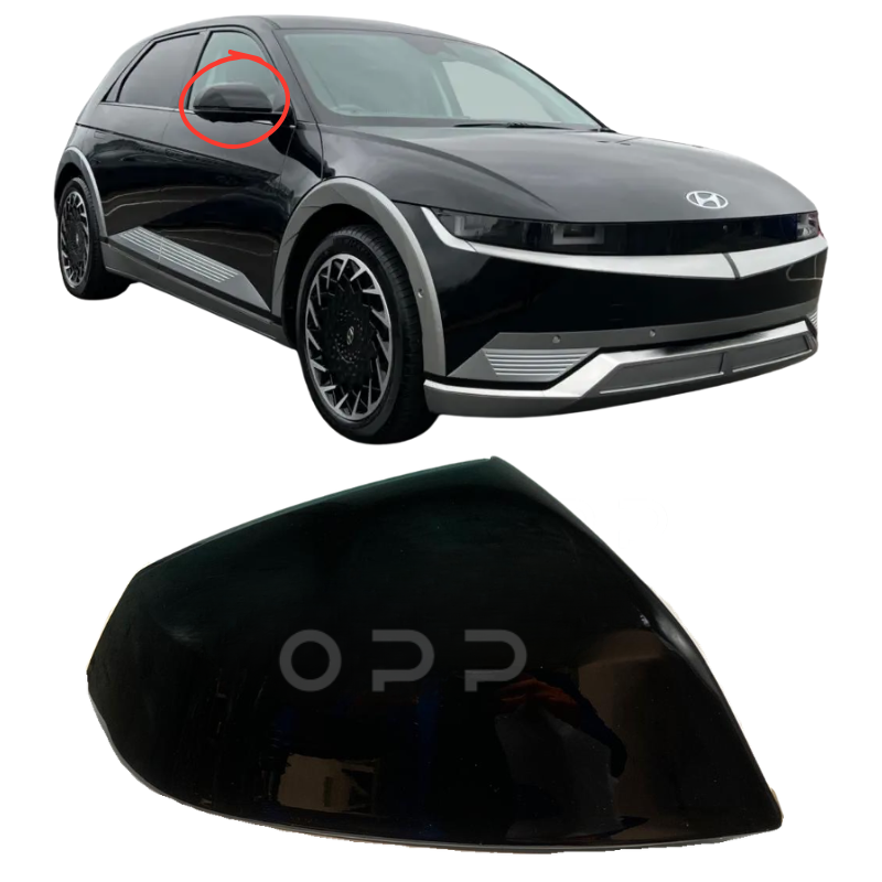 Hyundai Ioniq 5 2021- Door Wing Mirror Cover Painted Metallic Black