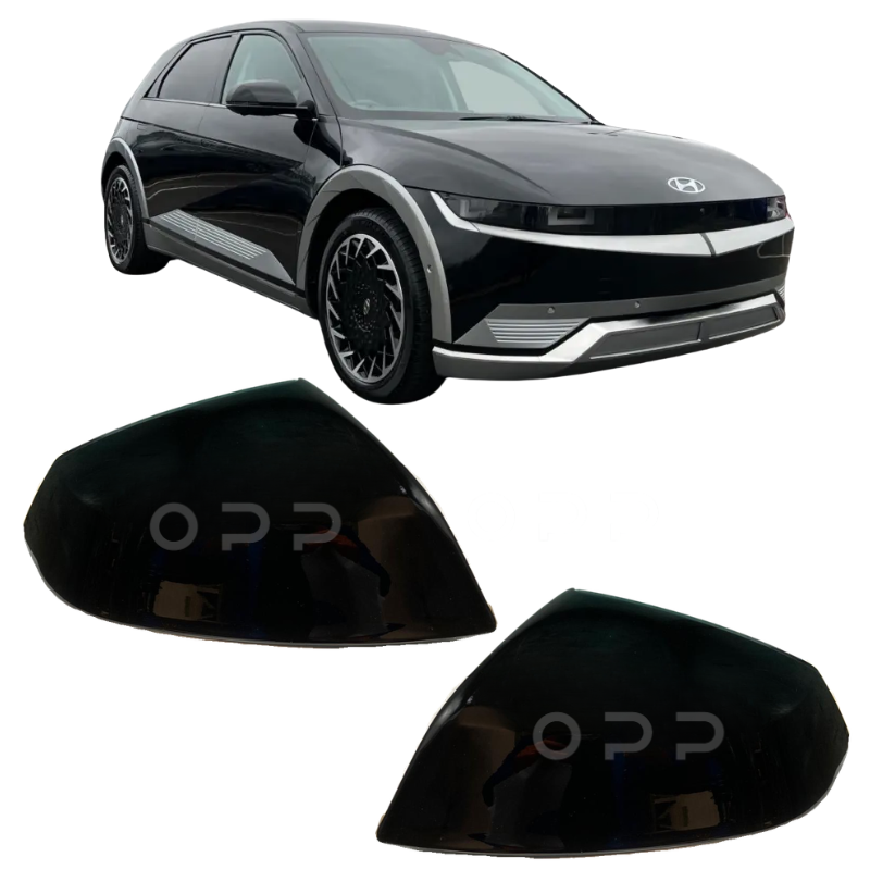 Hyundai Ioniq 5 2021- Door Wing Mirror Cover Painted Metallic Black